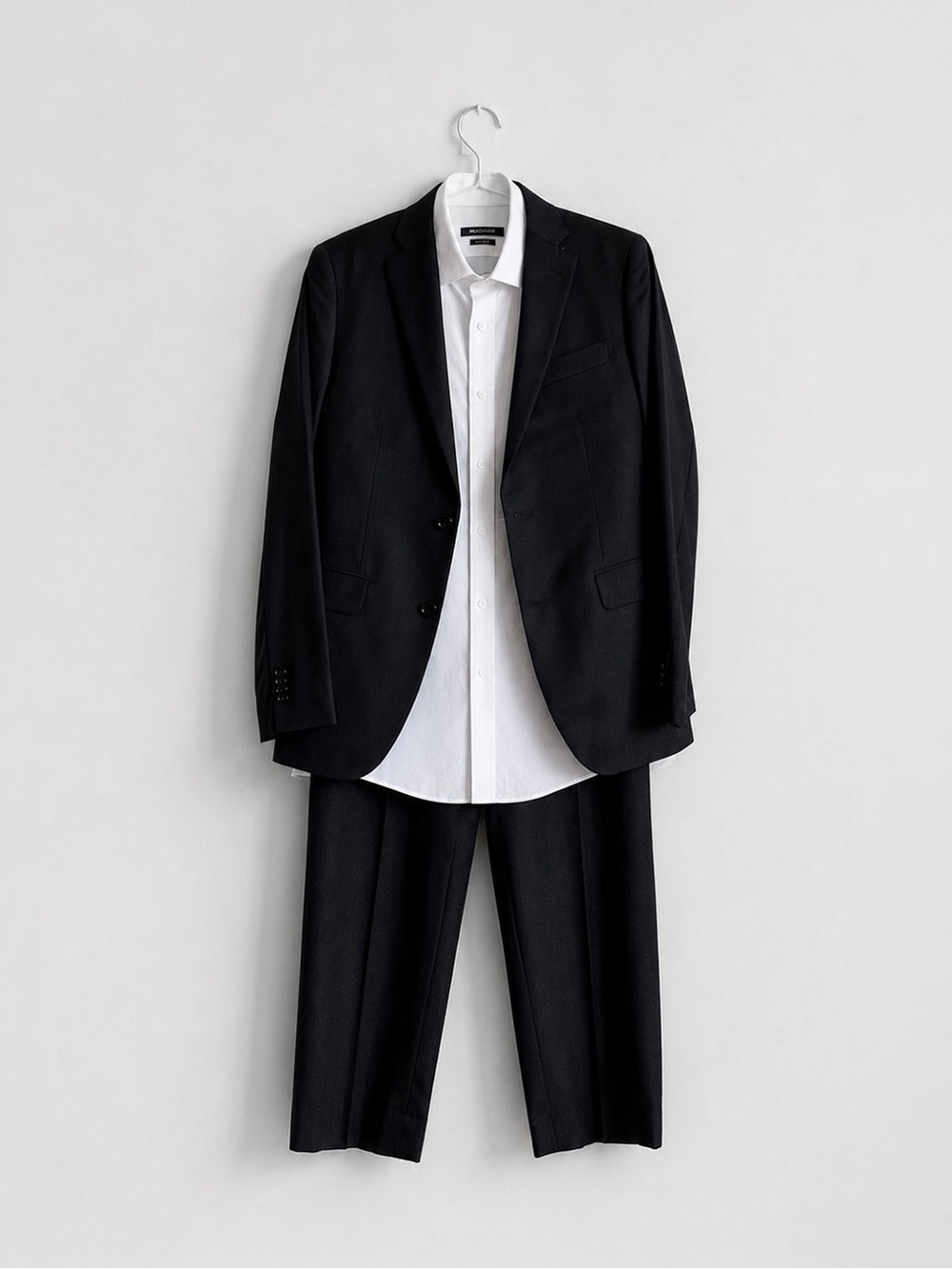 Indochino Custom Tailored Dark Gray Suit & White Shirt New